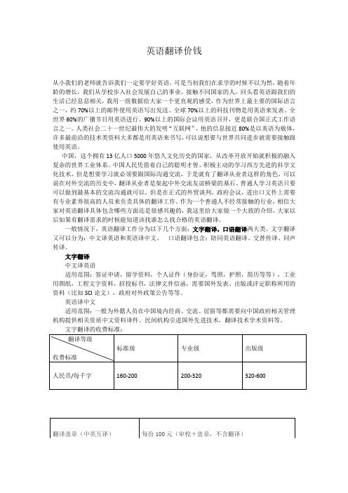 譯心向善翻譯公司專業(yè)資料大全 精品文庫